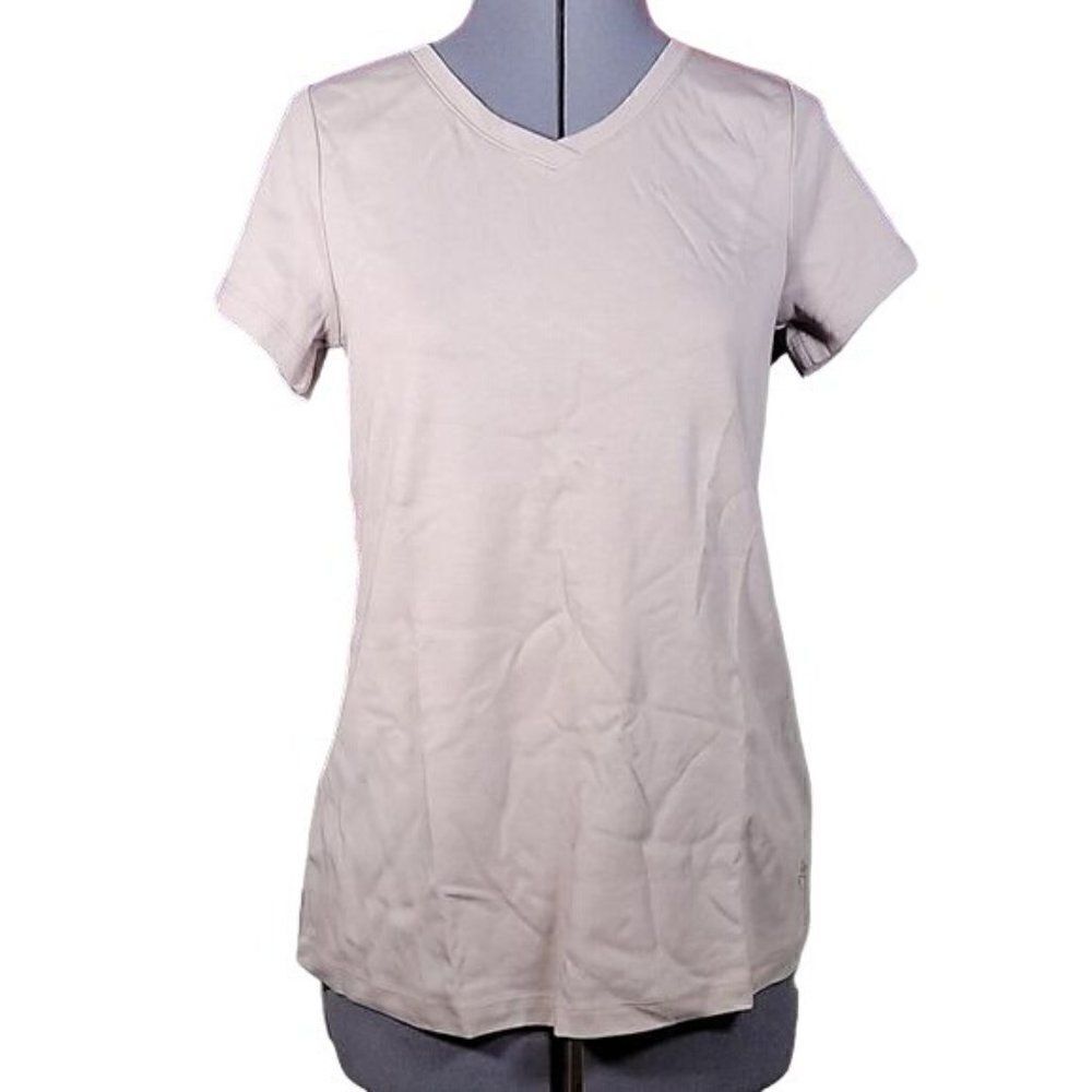NWOT Isaac Mizrahi Essential V-neck T-shirt Sz XXS